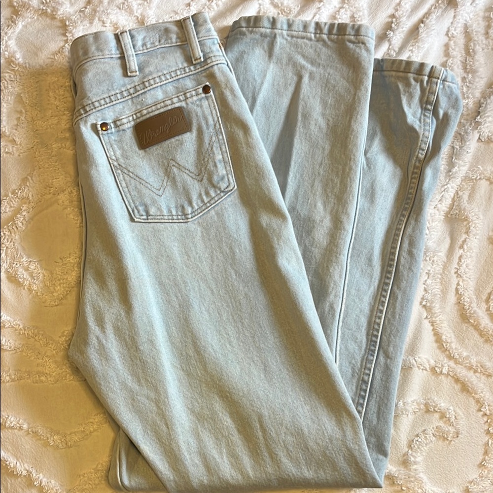 Wrangler Blue Boot Cut Jeans Classic Style